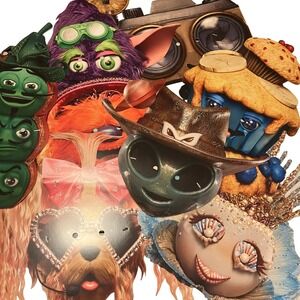 The Masked Singer Season 13 Promotional Paper Face Mask Set of 8 Large FOX TV